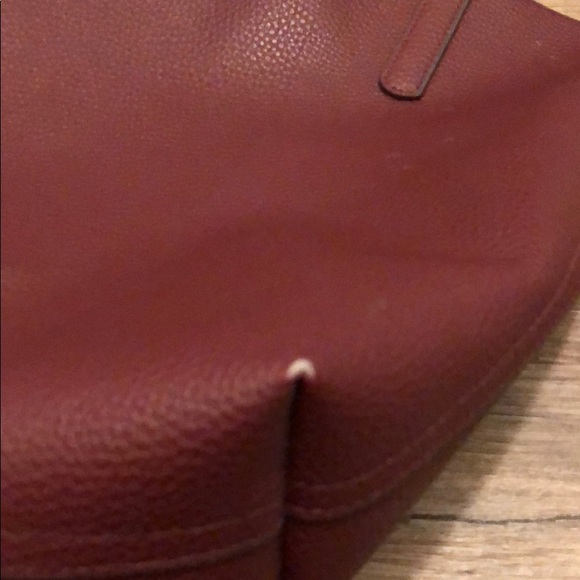 Oxblood Faux Leather Tote - Picture 6 of 6